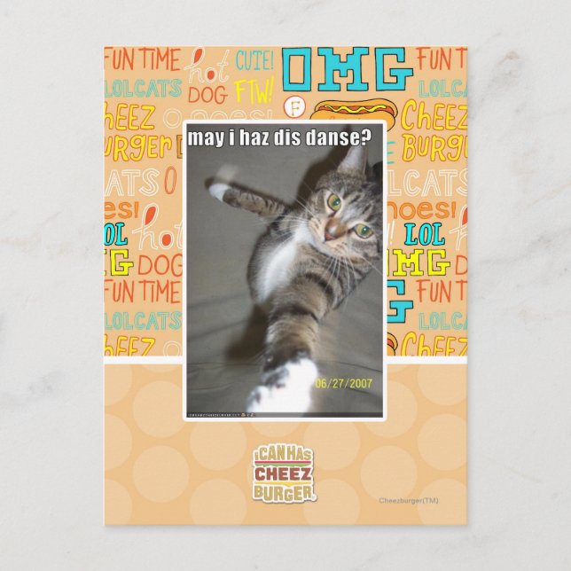 Postal ¿puedo hacer este baile? (Anverso)