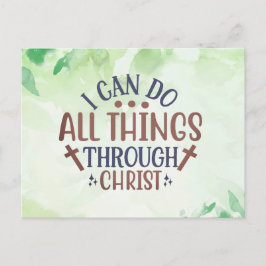 Postal Puedo hacer todas las cosas a través de Cristo