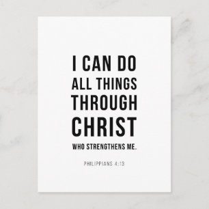 Postal Puedo hacer todas las cosas Filipenses 4:13