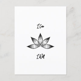 Postal Puedo Inspirador Determinación Lotus