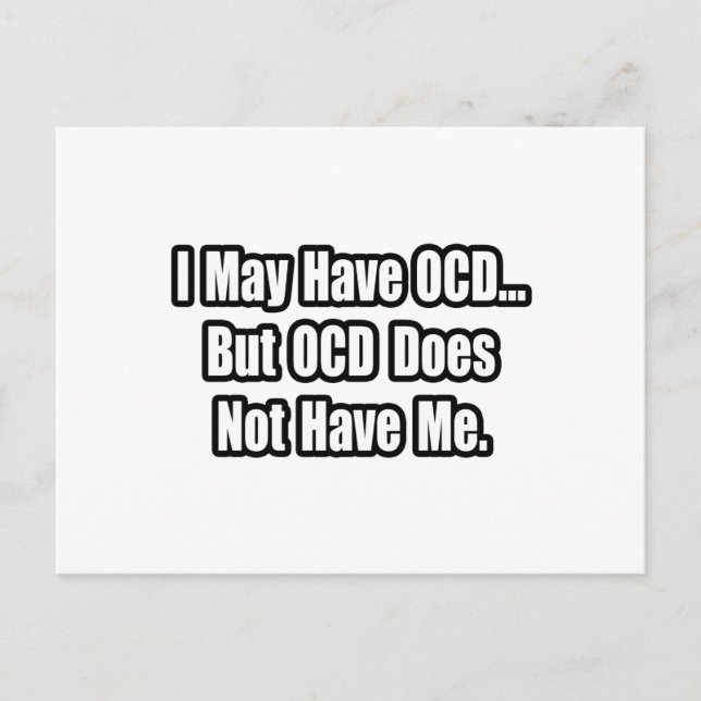 Postal Puedo Tener OCD, Pero... (Anverso)