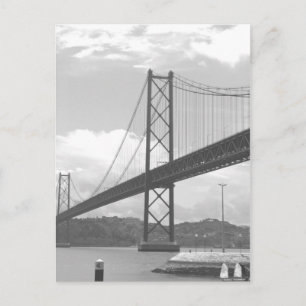 Postal Puente a través del río Tejo