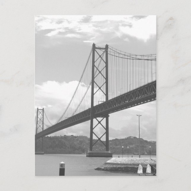 Postal Puente a través del río Tejo (Anverso)