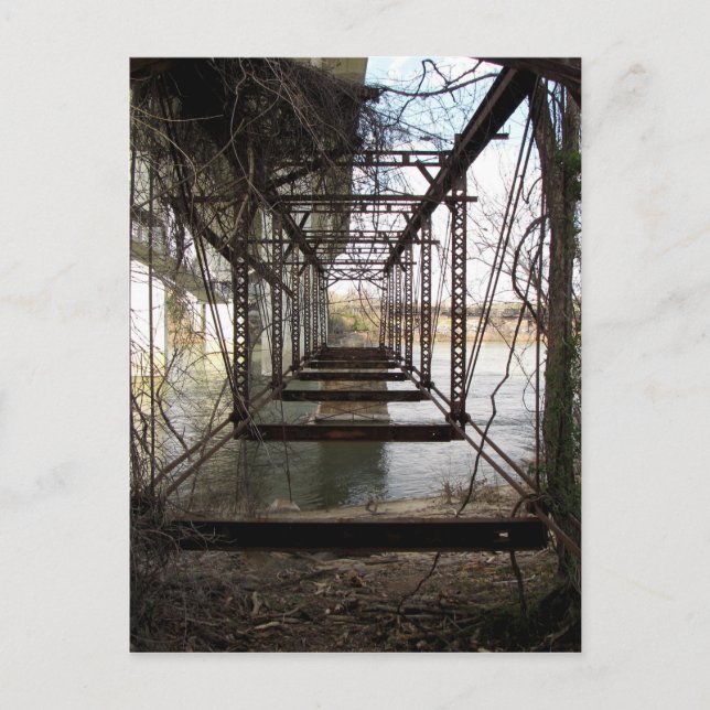 Postal Puente abandonado en la isla de Belle (Anverso)