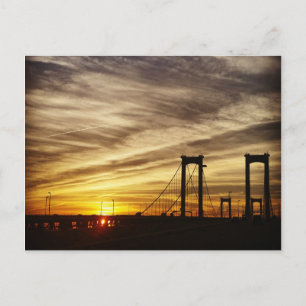 Postal Puente al atardecer