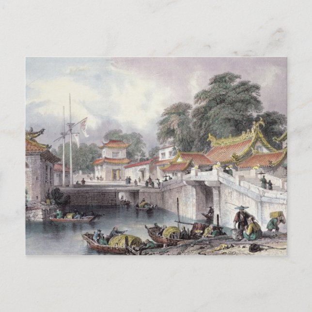 Postal Puente antiguo sobre el río Chapro, c.1850 (c) (Anverso)