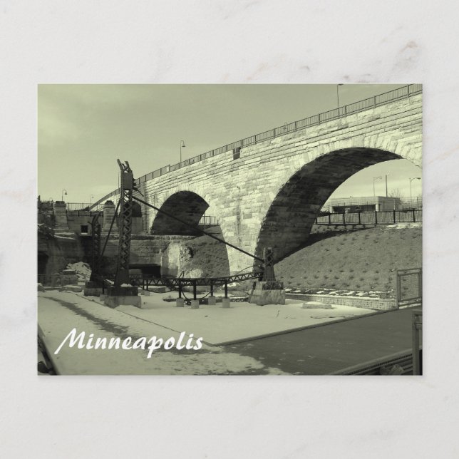 Postal Puente Arche de Piedra (Anverso)