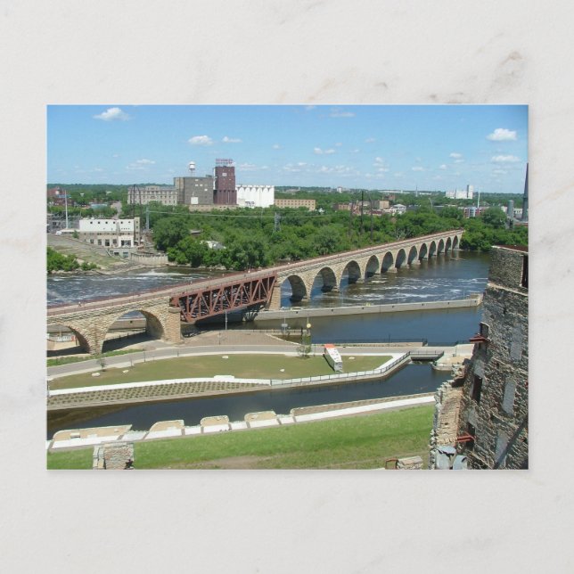 Postal Puente Arche de Piedra (Anverso)