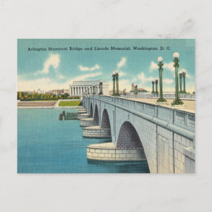 Postal Puente Arlington, Monumento a Lincoln, Washington 