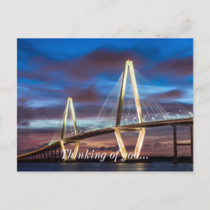 Postal Puente Arthur Ravenel De Noche