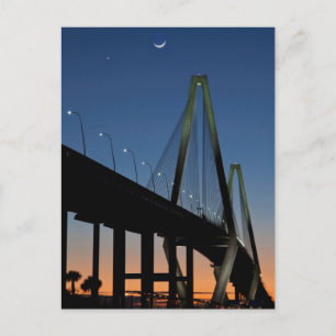 Postal Puente Arthur Ravenel Jr. en Dusk