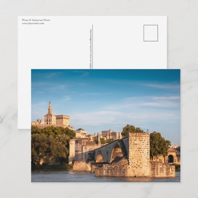 Postal Puente Avignon Francia (Anverso / Reverso)