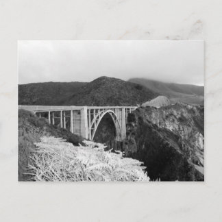 Postal puente Big Sur - Blanco y negro