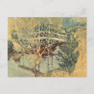 Postal Puente Blanco de Twachtman, Impresionismo Antiguo