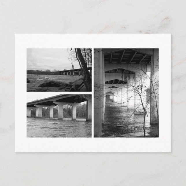 Postal Puente blanco y negro (Anverso)