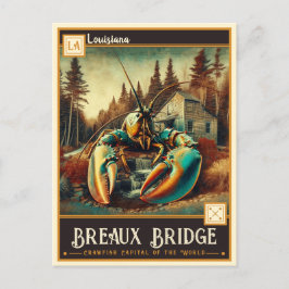 Postal Puente Breaux, Luisiana | Vintage
