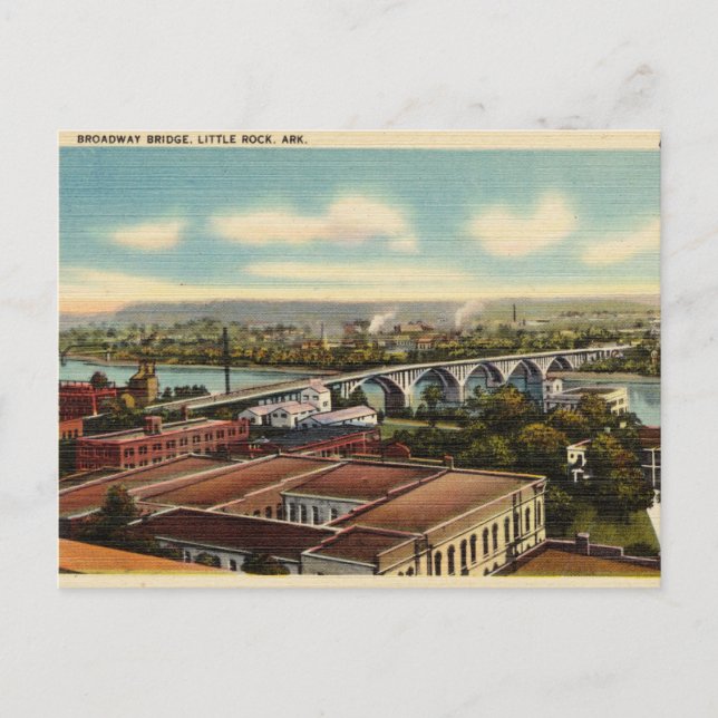 Postal Puente Broadway, Little Rock, Arkansas (Anverso)