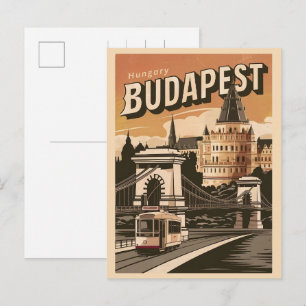 Postal puente budapest hungage vintage elizabeth