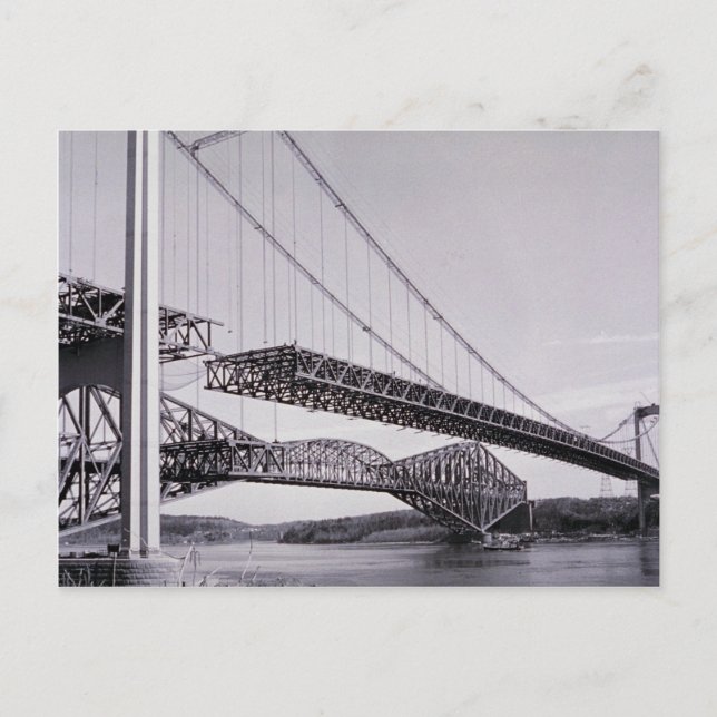 Postal Puente Cartier en construcción, Quebec City, Qu (Anverso)