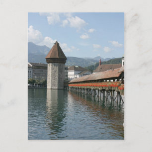 Postal Puente Chapel, Lucerne, Suiza