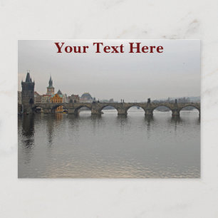 Postal Puente Charles personalizable, Praga