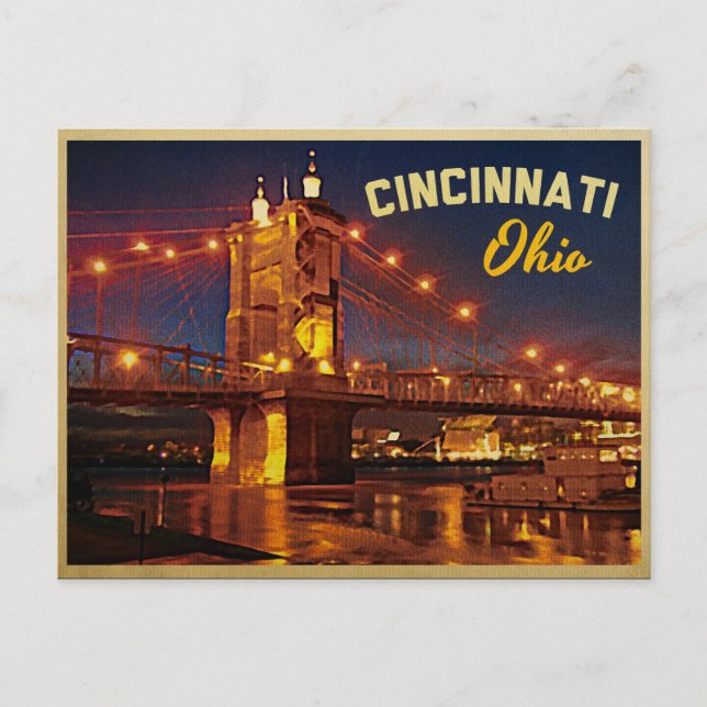 Postal Puente Cincinnati Ohio (Anverso)