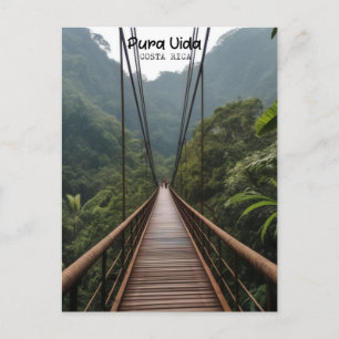 Postal Puente colgante de Costa Rica, Pura Vida