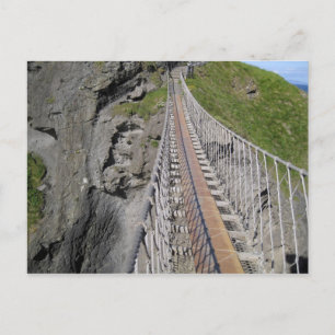 Postal Puente colgante histórico de Carrick-a-rede, Norte