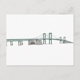 Postal Puente conmemorativo de Delaware: Modelo 3D: