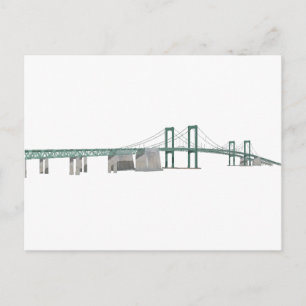 Postal Puente conmemorativo Delaware: Modelo 3D: