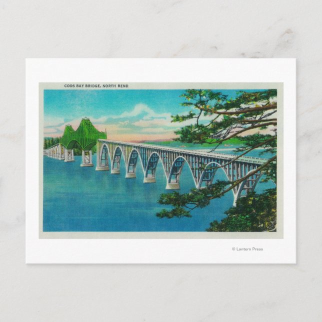 Postal Puente Coos Bay en North Bend, Oregón (Anverso)