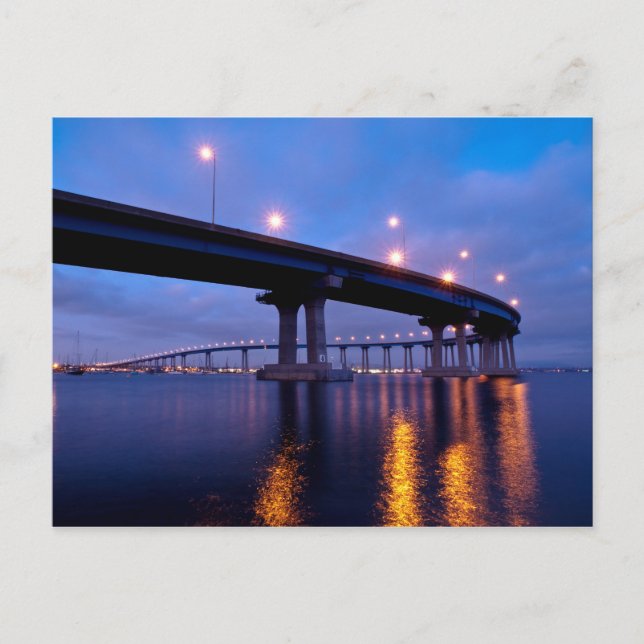 Postal Puente Coronado en el atardecer (Anverso)