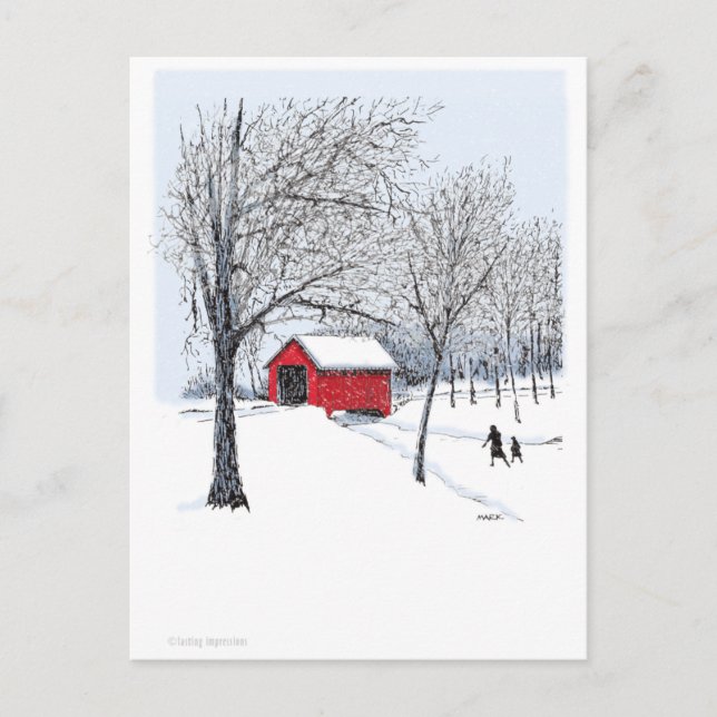 Postal Puente cubierto (Anverso)