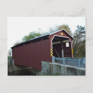 Postal Puente cubierto. Condado de Lancaster, PA