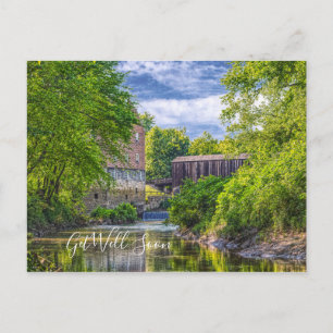 Postal Puente Cubierto De Bollinger Mill Y Burfordville