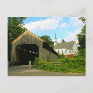 Postal Puente cubierto de Conway Burkeville
