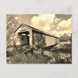 Postal Puente cubierto de época