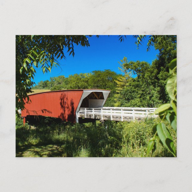 Postal Puente cubierto de Iowa (Anverso)