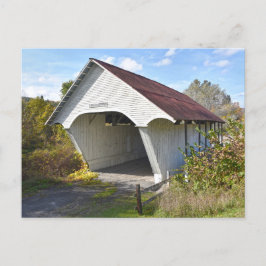 Postal Puente cubierto de la escuela, Vermont