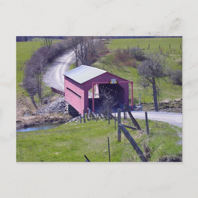 Postal Puente Cubierto De Outaouais (Anverso)