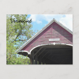 Postal Puente cubierto de santo- Vermont