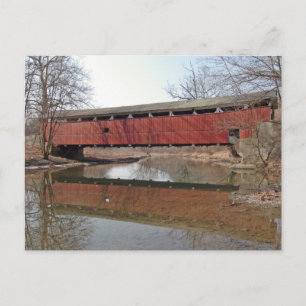 Postal Puente cubierto de Schnecksville