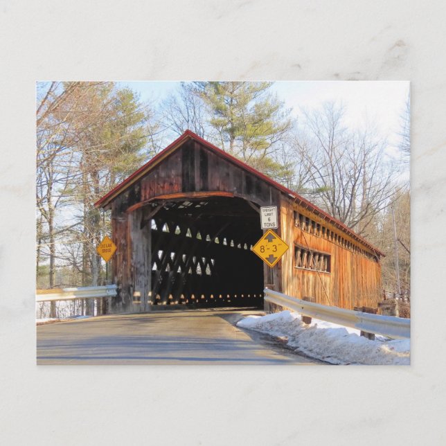 Postal Puente cubierto de Sunny Coombs (Anverso)