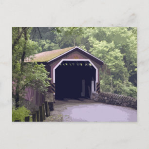 Postal Puente cubierto Kurtz Mill Lancaster Pennsylvania