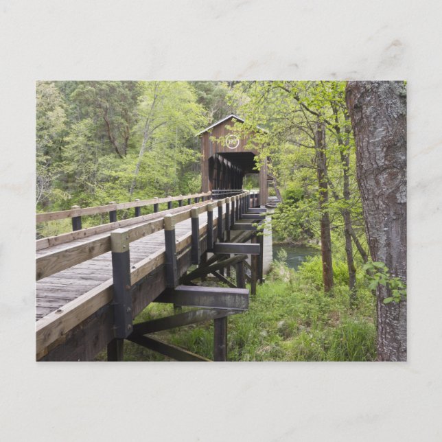 Postal Puente cubierto McKee, Jacksonville, Oregon (Anverso)