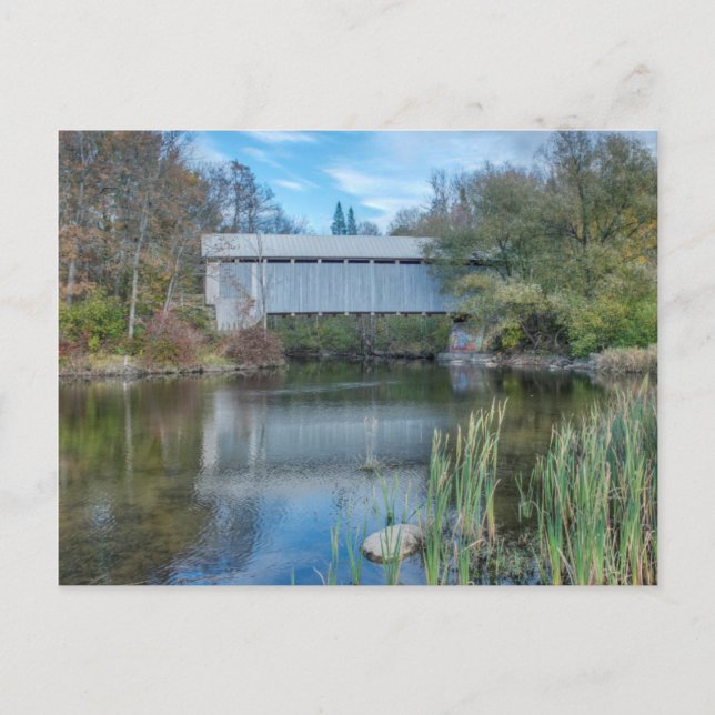 Postal Puente cubierto Milby 2 (Anverso)