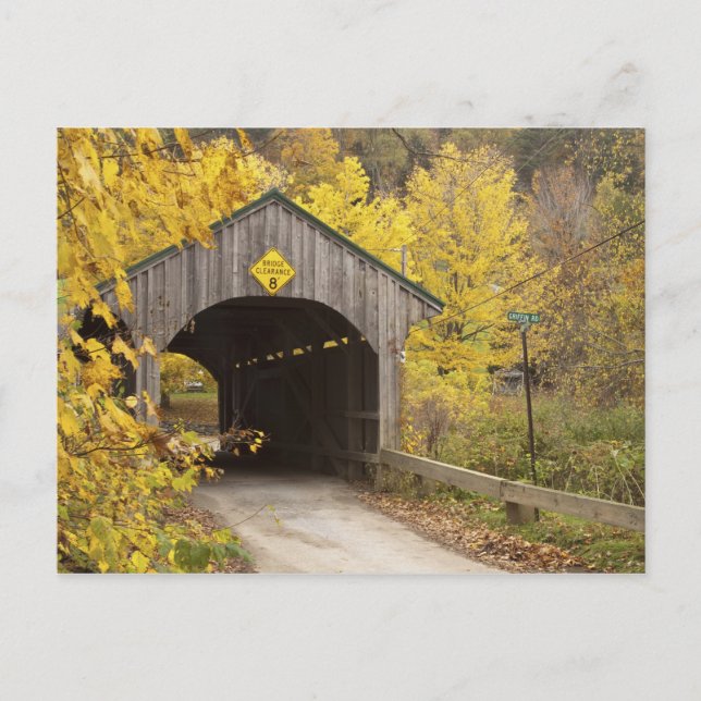 Postal Puente cubierto, Vermont, EE. UU. 2 (Anverso)