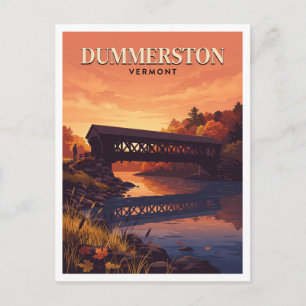 Postal Puente Cubierto West Dummerston Vermont Viajes