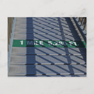 Postal Puente de acero alto de milla en la montaña Grandf