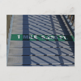 Postal Puente de acero alto de milla en la montaña Grandf